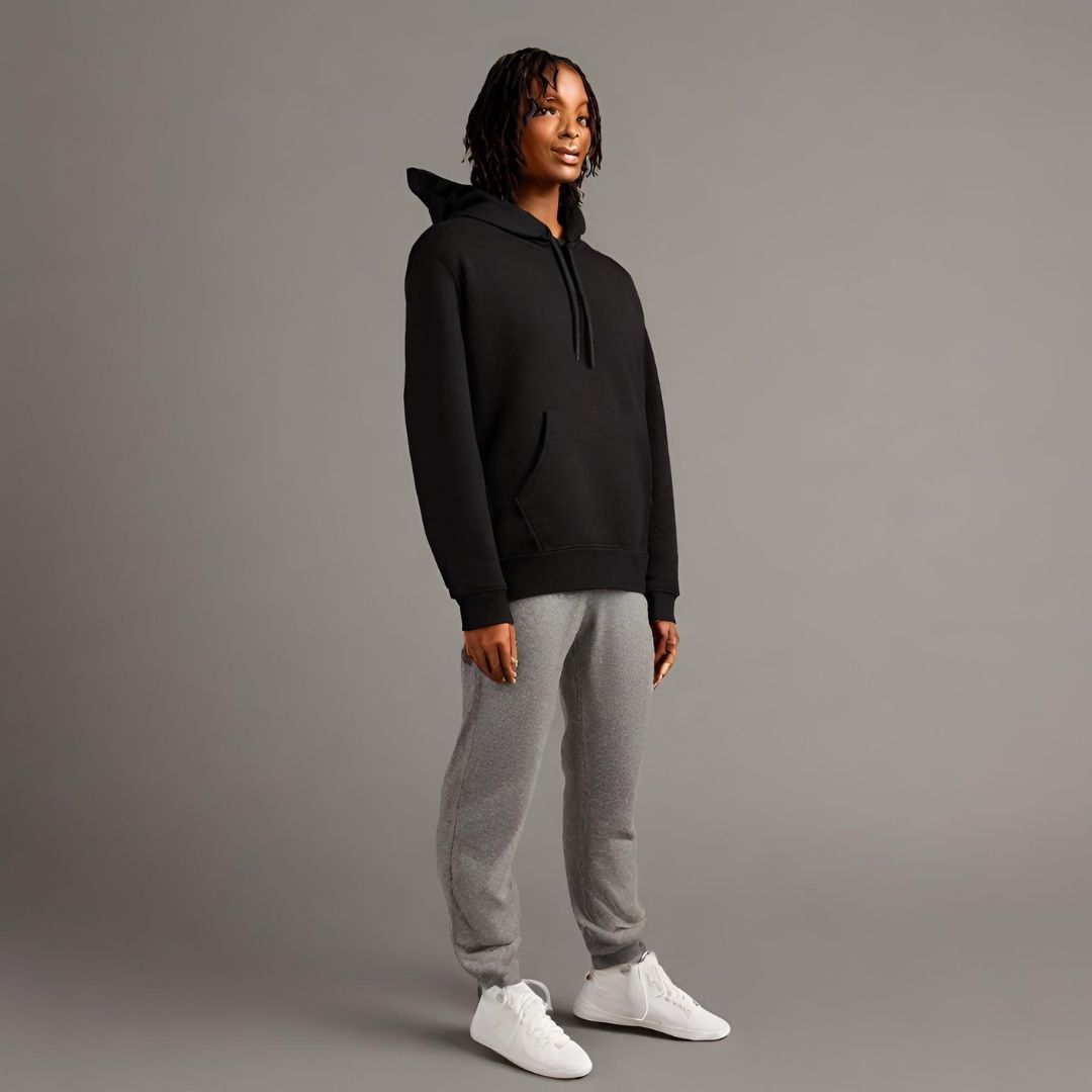 Black Hooded Sweatshirt